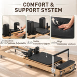 Gaia X1 Foldable Wooden Pilates Reformer