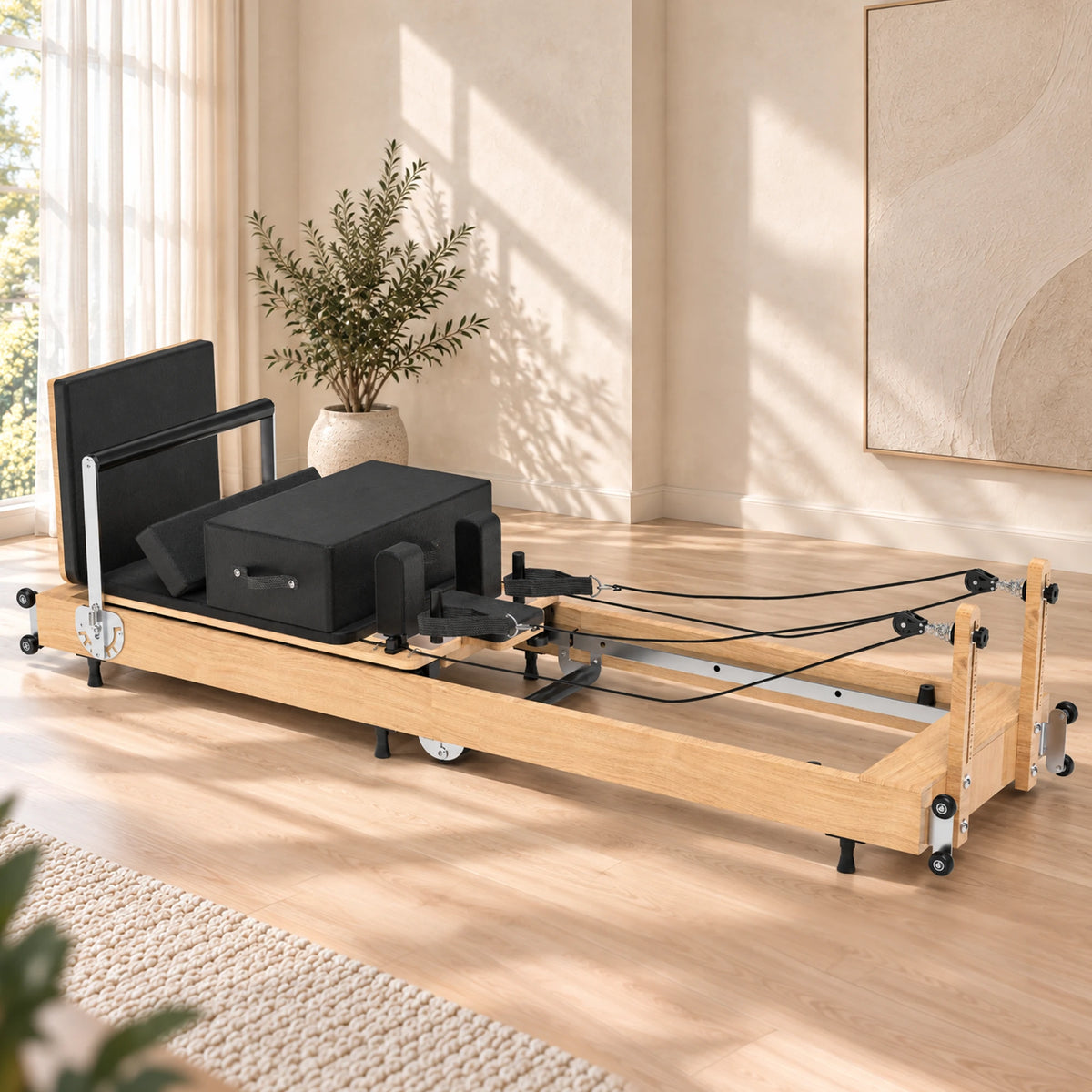 Gaia X1 Foldable Wooden Pilates Reformer