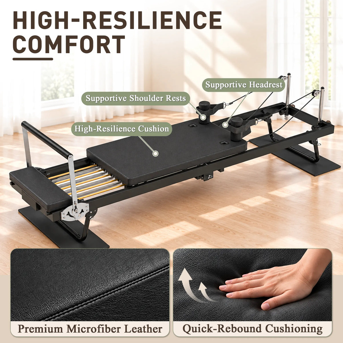 Flex F22 Foldable Pilates Reformer for Home