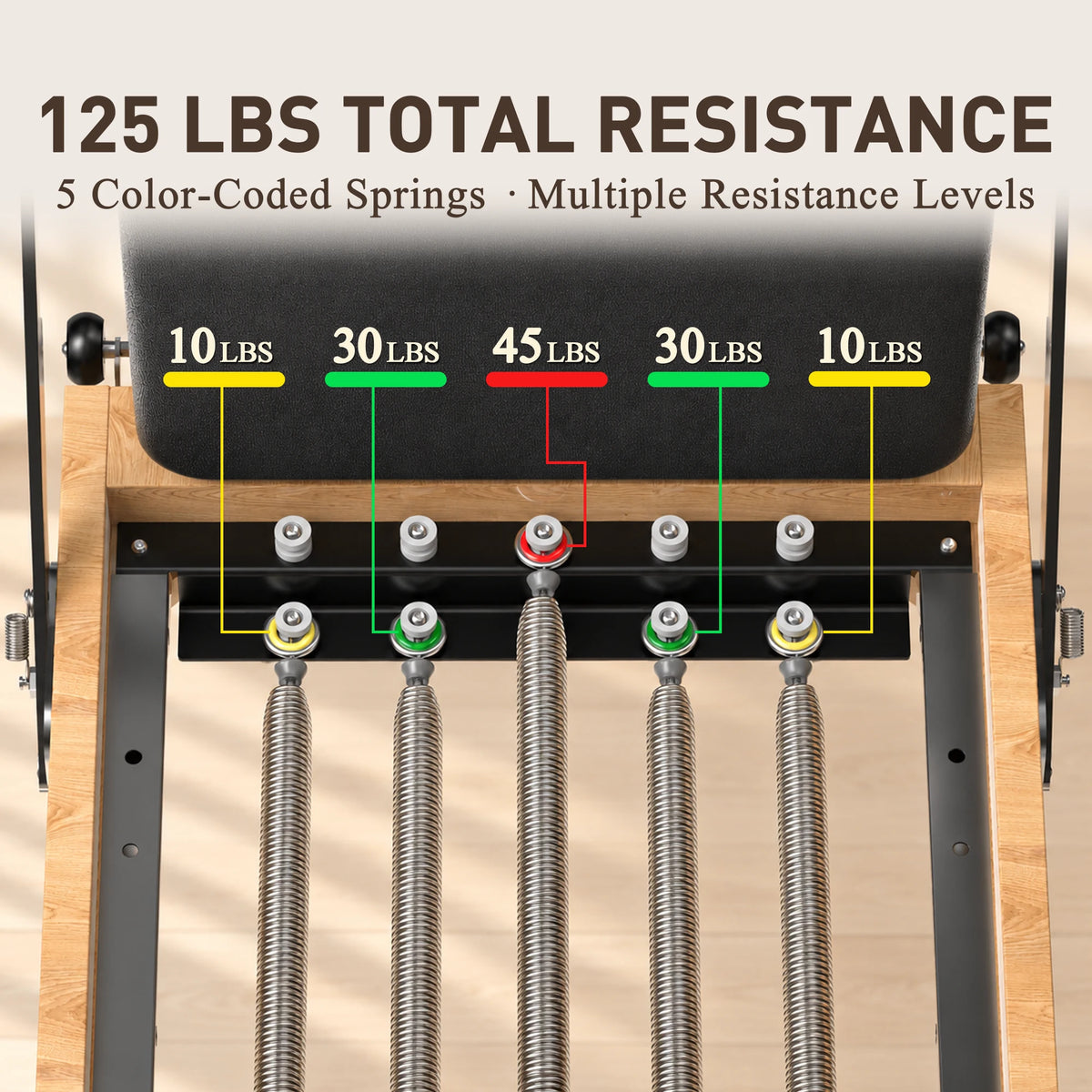 Gaia X1 Foldable Wooden Pilates Reformer