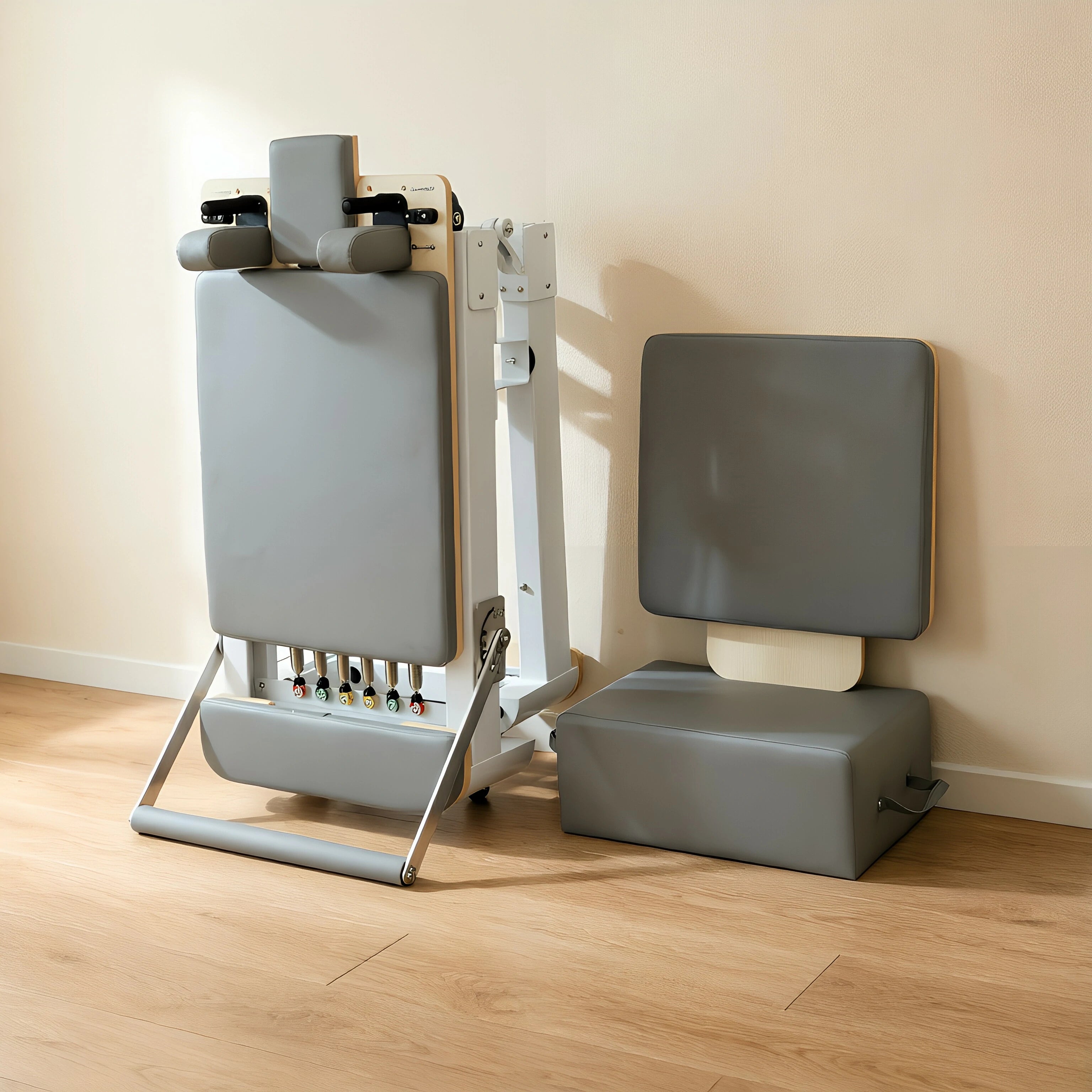 White Professional Pilates Reformer