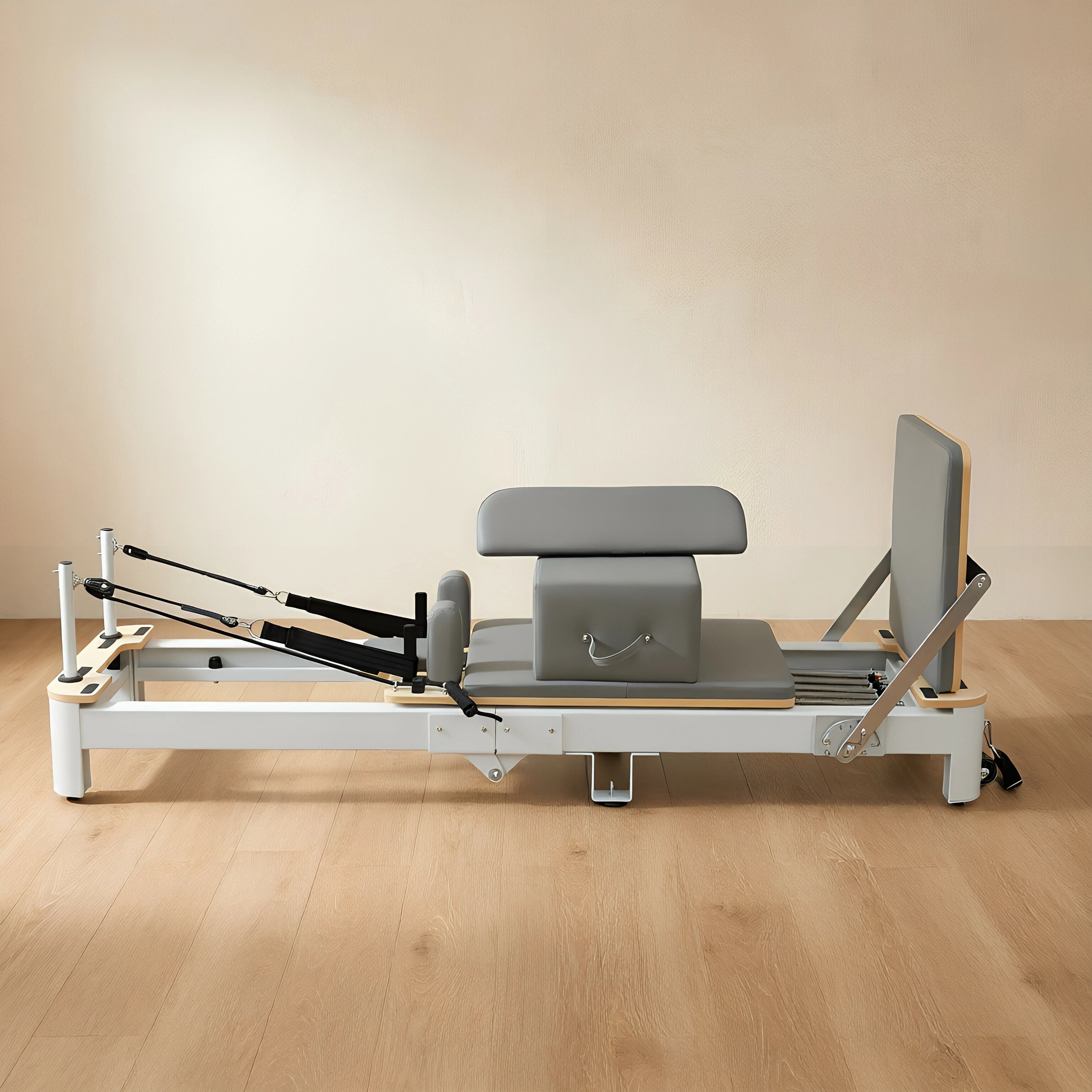 White Professional Pilates Reformer